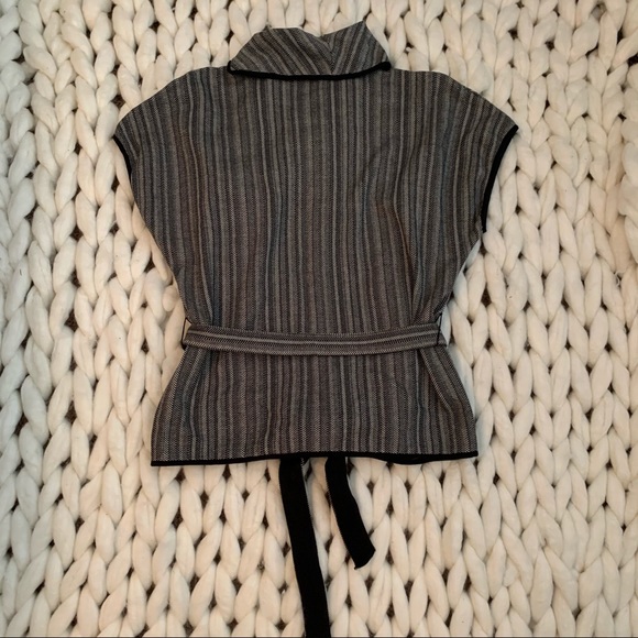 Dana Buchman Black/Grey Wrap Cardigan Extra-Large - Picture 5 of 8